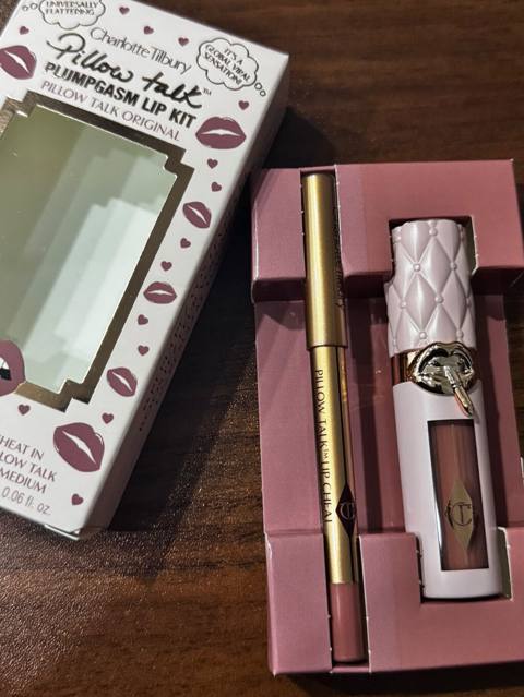 Charlotte Tilbury Pillow Talk Plumpgasm Lip Kit – Pillow Talk Original — Гюздек
