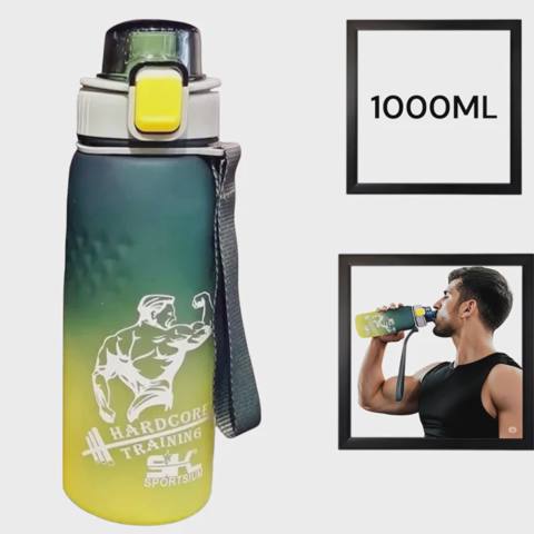 İdman su qabı Sportsium WS1277, rəngbərəng, 1000 ml — Etrend.az — ფიტნესი და იოგა