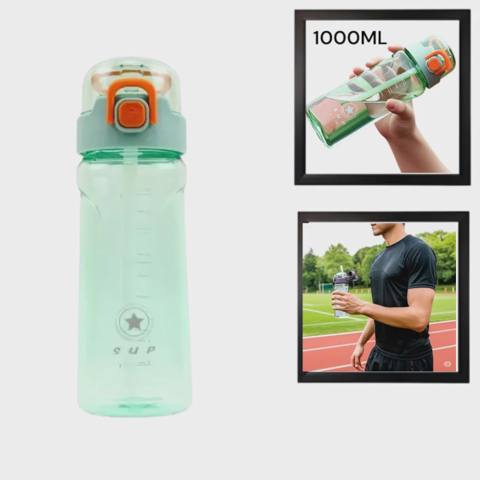 İdman su qabı WS1264, yaşıl, 1 l — 13.5 ₼ · Баку · Fitness və yoqa İdman su qabı WS1264, yaşıl, 1 l — Баку