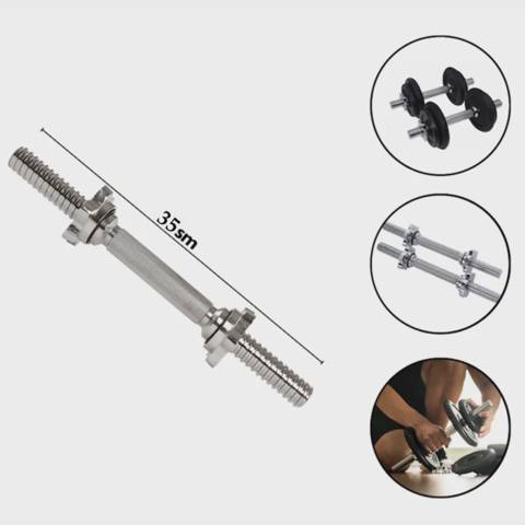 Qrif WS0102, xrom, gümüşü, 35х3 sm — 11.25 ₼ · Баку · Fitness və simulyatorlar Qrif WS0102, xrom, gümüşü, 35х3 sm — Баку