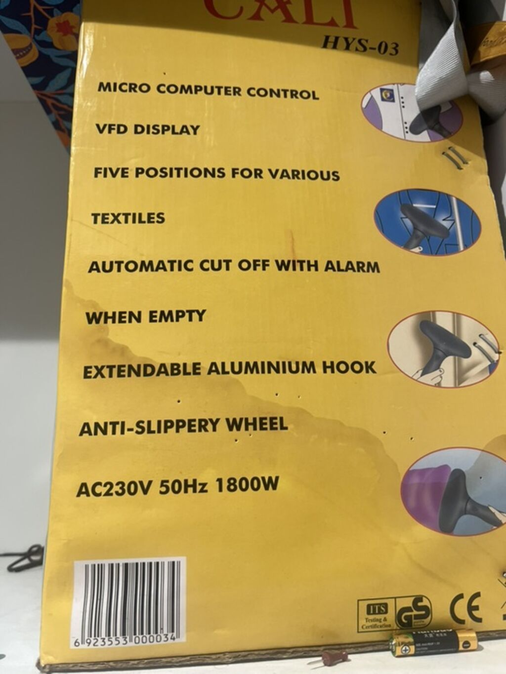 Calı HYS-03 paltar buxarı (Digital Garment Steamer) Xüsusiyyətlər — Buxar soxucu, Bakı (2)
