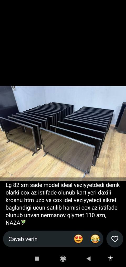 Lg. 82 model Demek olar ki, az isdifade olunub kart yeri — Baku