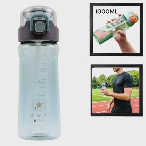 İdman su qabı WS1263, şəffaf, 1 l — 13.5 ₼ · Баку · Fitness və yoqa İdman su qabı WS1263, şəffaf, 1 l — Баку