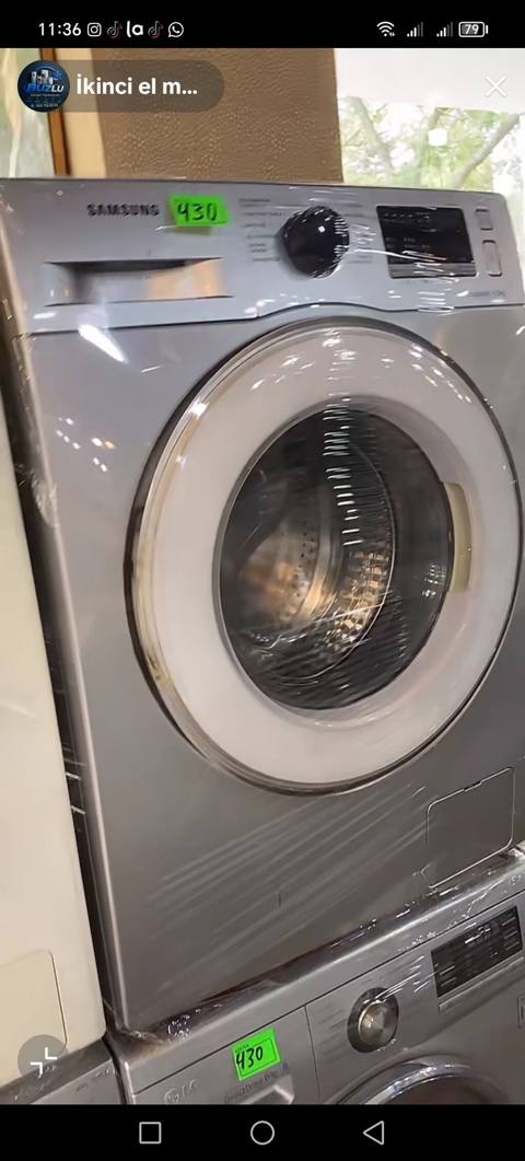 Samsung önyükləməli paltaryuyan maşın - Rəng: gümüşü (inox görünüşlü) — 430 ₼ · Баку · Çamaşır maşınları Samsung önyükləməli paltaryuyan maşın - Rəng: gümüşü (inox görünüşlü) — Баку