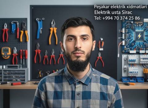 Peşəkar Elektrik Xidmətləri – Elektrik Usta Sirac Təklif olunan — Баку