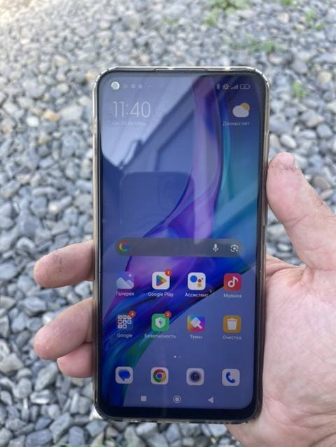 Xiaomi 128 GB, rəng - Boz, Barmaq izi — Baku