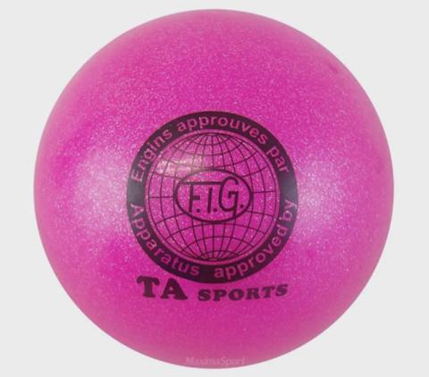 Bədii gimnastika üçün top WS0656, çəhrayı, 16 sm — Baku