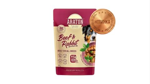 Araton Adult Dog All Breeds with Beef and Rabbit 85 g — Баку