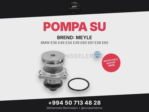 BMW E36/E46/E34 su pompası meyle 3130112001 — Баку