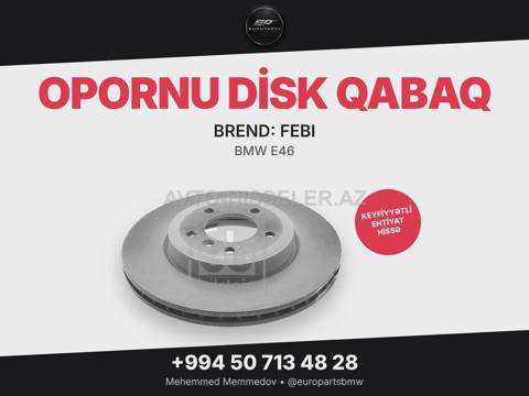 BMW E46 opornu disk qabaq febı 18558 — Baku
