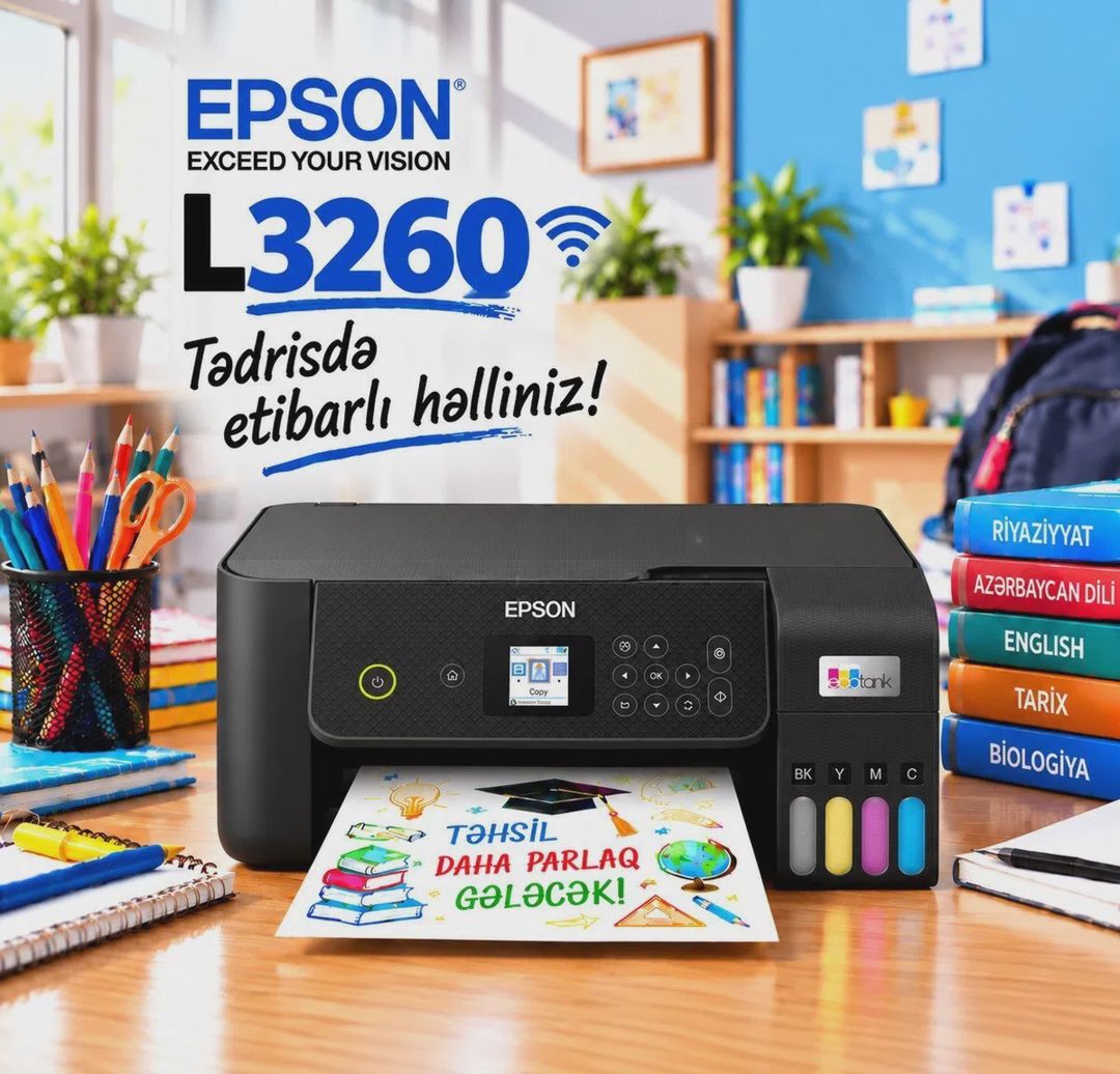 Printer Epson L3260 Wi-Fi — Printerləri, Bakı