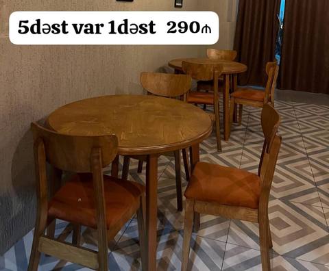 Kafe restoran uçun masa desti 5destdir bir dəst 290₼ — Мехдиабад