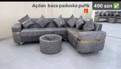 Künc divan, Yeni, Açılan, Bazalı, Parça, Şəhərdaxili pulsuz çatdırılma — Bakı