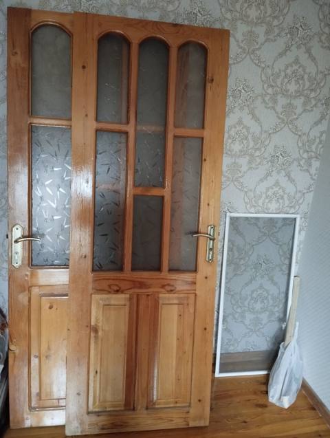 İkiqat içməkan taxta qapı dəsti hundur 2.25 eni 89 - Material: təbii — 50 ₼ · Bakı · Pəncərələr, qapılar, balkonlar İkiqat içməkan taxta qapı dəsti hundur 2.25 eni 89 - Material: təbii — Bakı