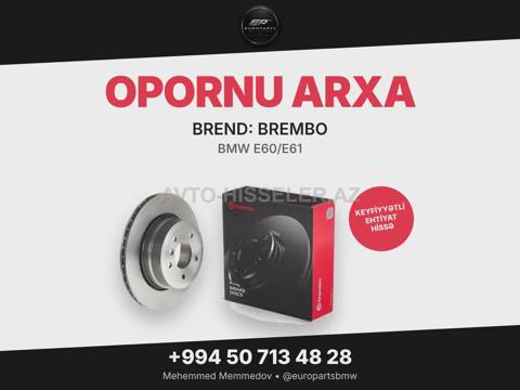 BMW E60/E61 opornu arxa brembo 09B31311 — 119.48 ₼ · Baku · Əymə sistemi BMW E60/E61 opornu arxa brembo 09B31311 — Baku