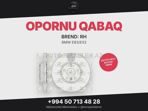 BMW E83/E53 opornu qabaq rh 6600.10 — 126.53 ₼ · Baku · Əymə sistemi BMW E83/E53 opornu qabaq rh 6600.10 — Baku