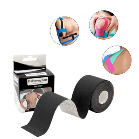 Kinezio teyp Sports Tape, 500x500x5 sm, qara — Tovarlar