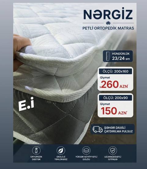 Matras Satışı Rahat yuxu üçün keyfiyyətli matraslar *Təhvil gün — Bakı