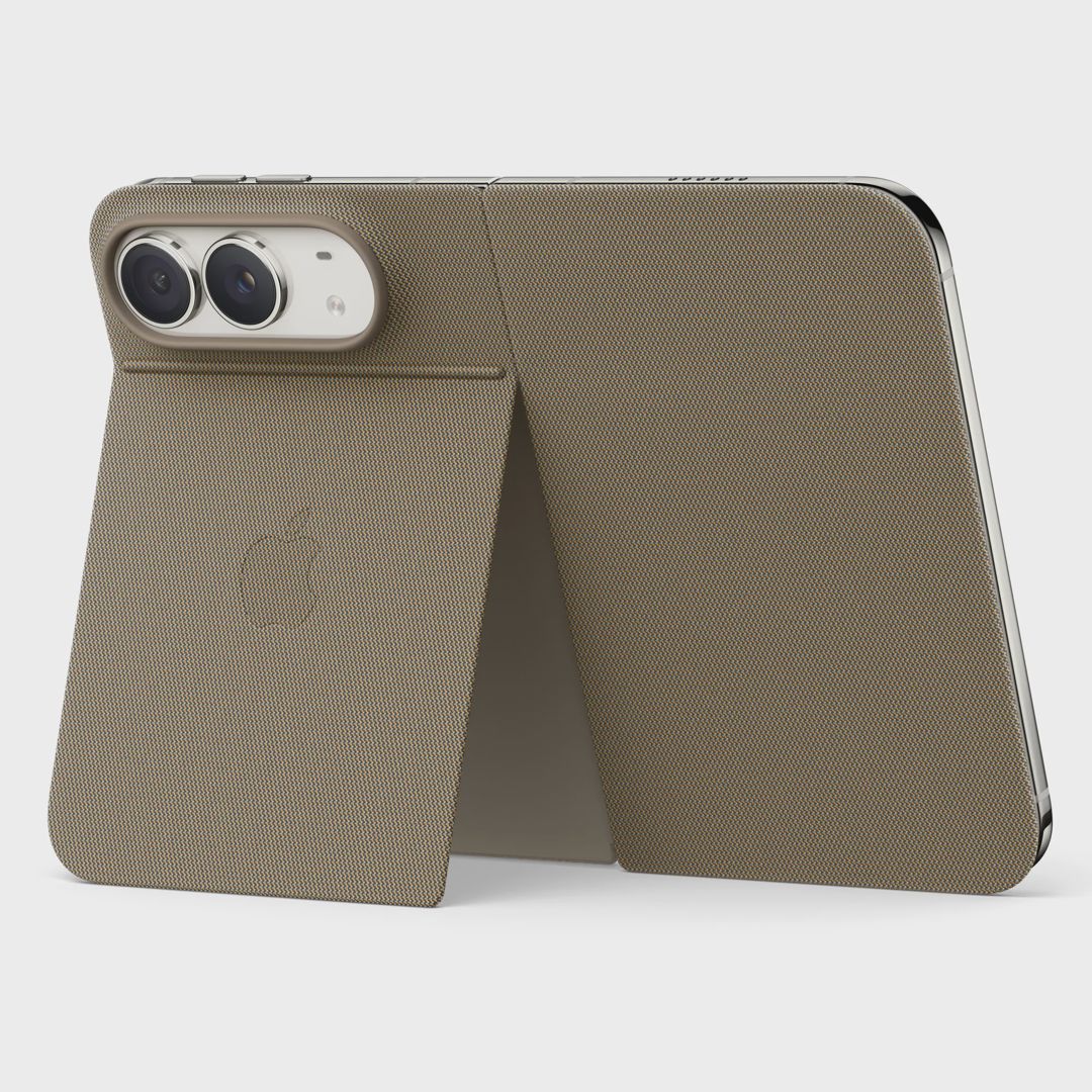 Çexol Apple iPhone Duo Folio with Kickstand, Taupe (MKR64ZM/A) — Çexollər, Bakı