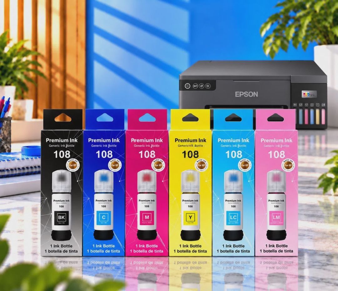 Mürəkkəb Epson 108 Premium Qara (Black)