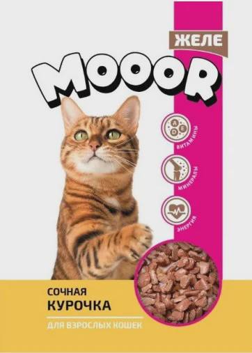 Mooor, yaş pişik yemi, jele içində toyuq dadı, 75 q — 0.5 ₼ · Baku · Pişiklər Mooor, yaş pişik yemi, jele içində toyuq dadı, 75 q — Baku