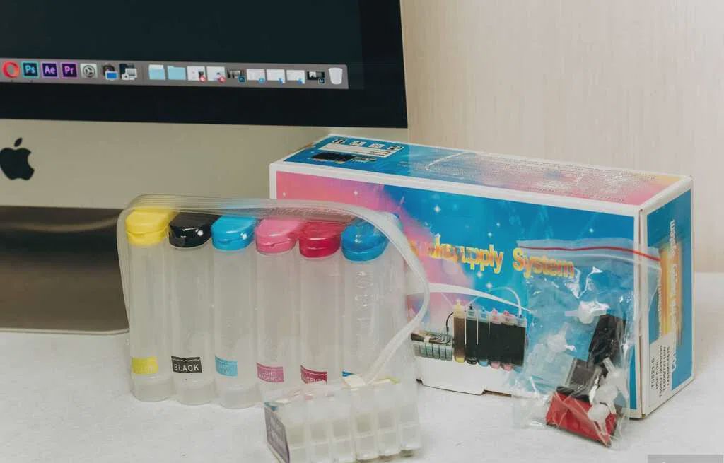 Printer üçün 4 rəngli Cıss rəng balonu — Elektronika, Bakı (5)