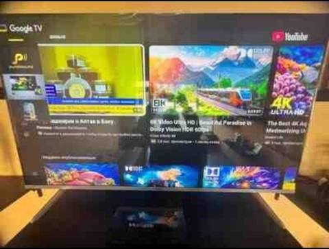 Hoffman 124 ekran Smart TV - Smart funksiyalar: Google TV interfeysi — Баку