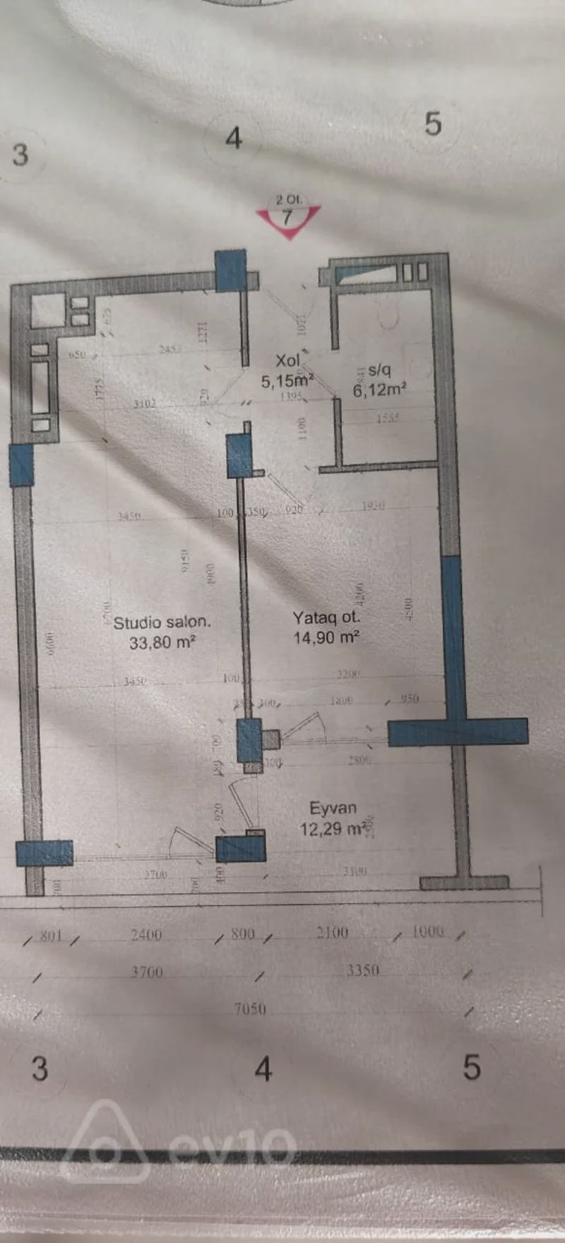 For sale: 2-room apartment (new building), 72 m² — Mənzil, Bakı (5)