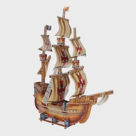 3D pazl Pirates Ship, 79 element