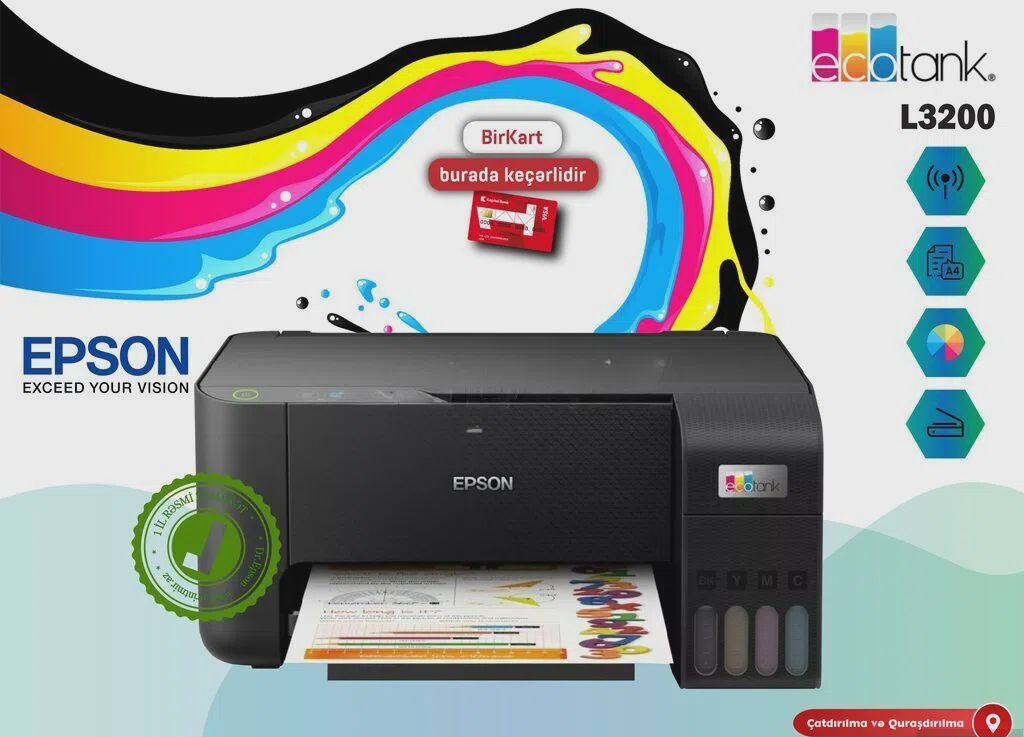 Printer Epson L3200 — Printerləri, Bakı