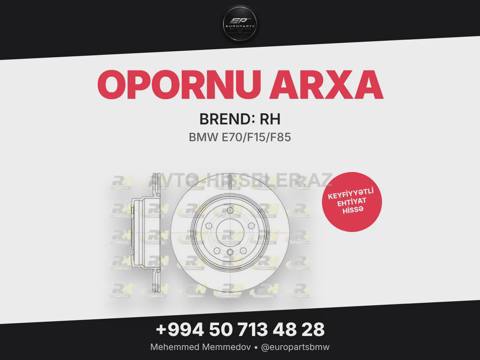 BMW E70/F15/F85 opornu arxa rh 61287.10 — 89.16 ₼ · Baku · Əymə sistemi BMW E70/F15/F85 opornu arxa rh 61287.10 — Baku