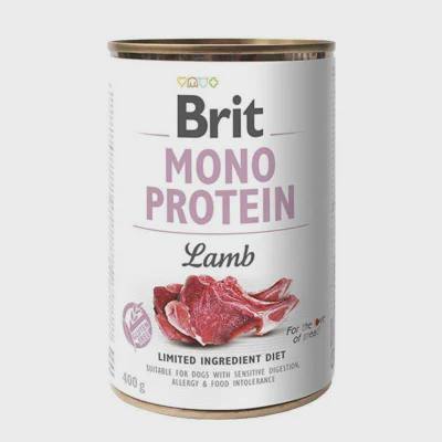 Brit Mono Protein, itlər üçün quzu əti ilə konserv, 400 q — Bakı
