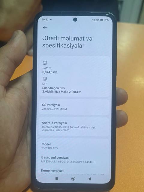 Redmi Note 12, 128 GB, rəng - Qara, Sənədlərlə — Баку