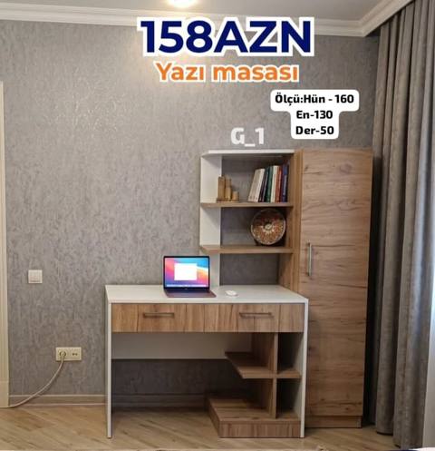 Düz masa, Stulsuz, Polkalı, Siyirməli, Rusiya, Sadə laminat — Сарай