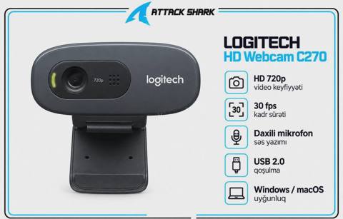 Web kamera Logitech HD Webcam C270 — Баку