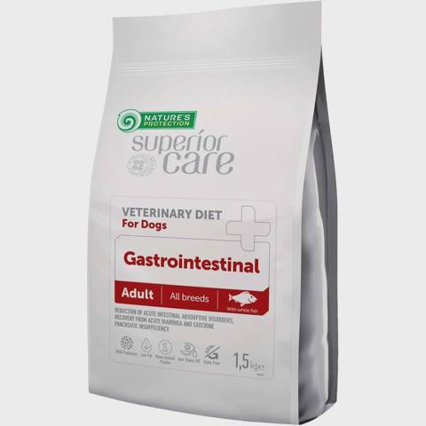 Nature’s Protection Superior Care Veterinary Diet Gastrointestinal, itlər üçün ağ balıq ilə baytarlıq pəhriz quru yemi, 1.5 kq — 42 ₼ · Baku · Heyvan malları Nature’s Protection Superior Care Veterinary Diet Gastrointestinal, itlər üçün ağ balıq ilə baytarlıq pəhriz quru yemi, 1.5 kq — Baku