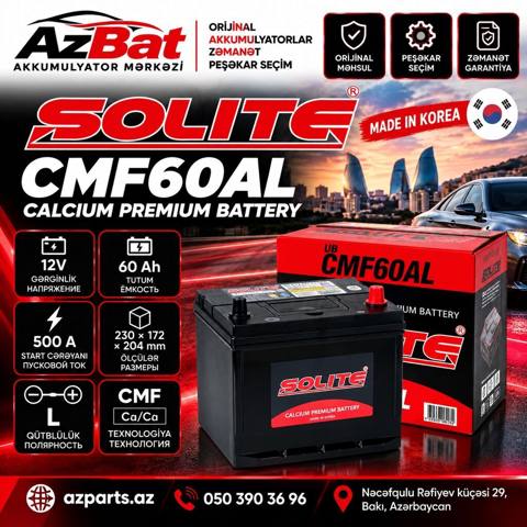 Solite, 60 ah, Orijinal, Yeni — Баку