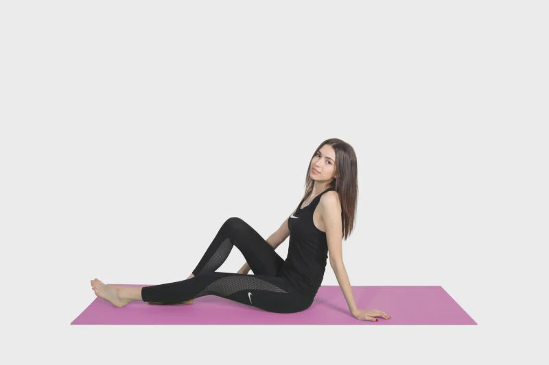 Yoqa üçün mat WS0732, çəhrayı, 173x61x0.8 sm — Fitness və yoqa, Bakı (4)