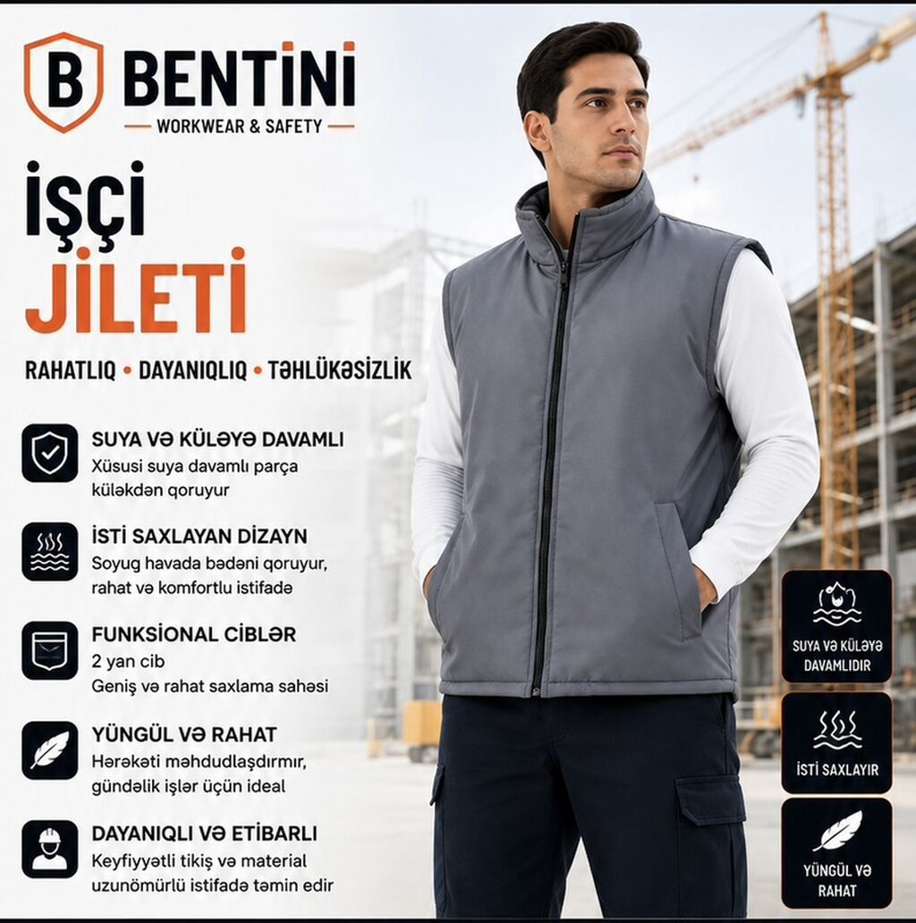 Jilet, Standart, rəng - Narıncı — Şəxsi əşyalar, Bakı (7)