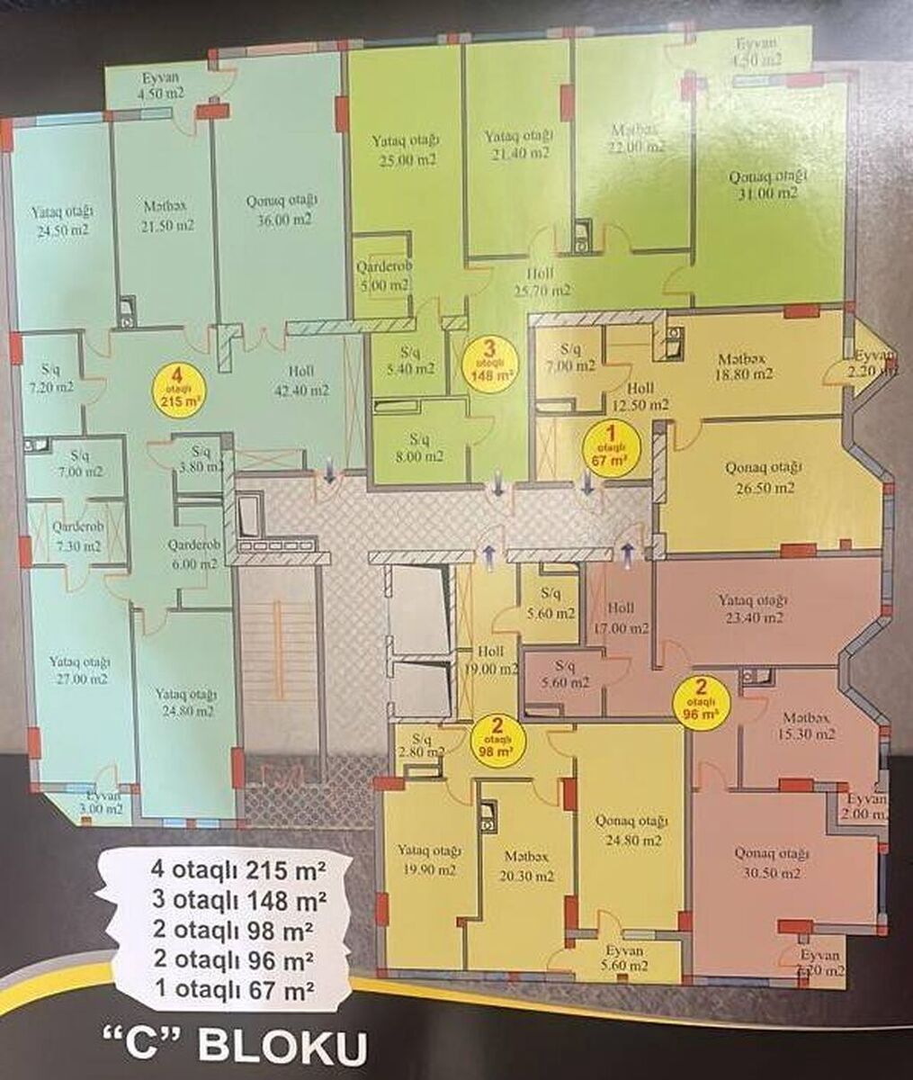 Satılır 4 otaqlı yeni tikili 148 m² — Mənzil, Bakı (2)