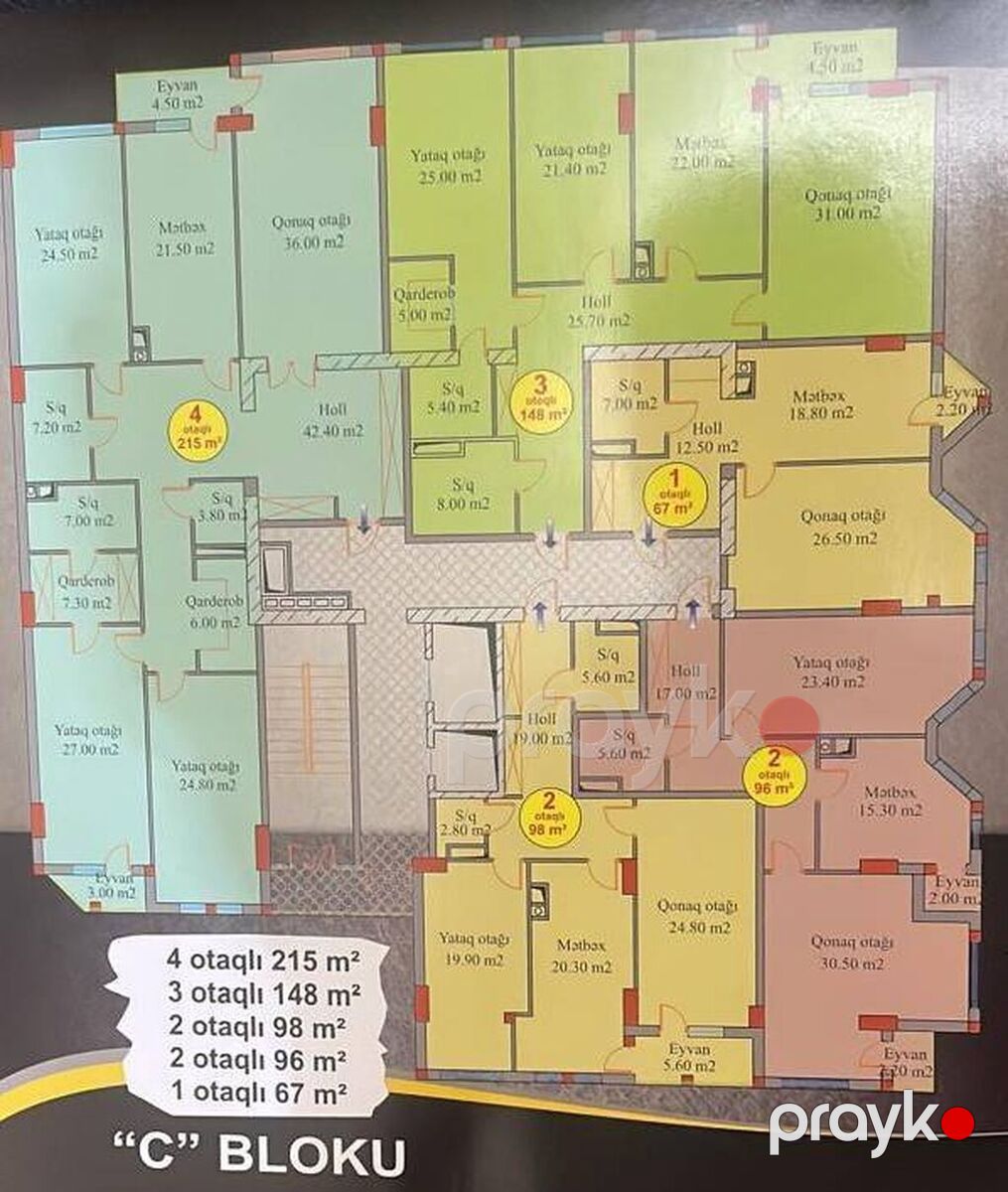 Satılır 4 otaqlı yeni tikili 148 m² — Mənzil, Bakı (2)