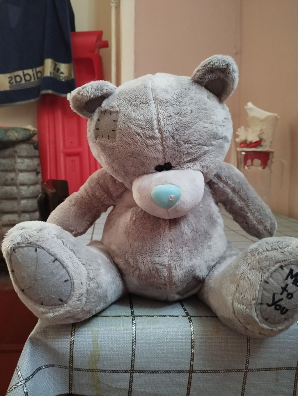 Teddy ayı 2gundu uşağa hədiyyə alinib 25manata oynatmir.Texmini ölçüsü — Yumşaq oyuncaqlar, Bakı