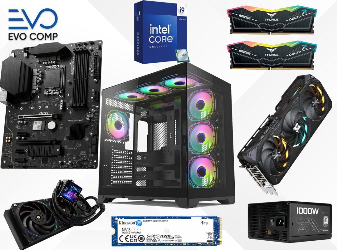 Evo QuantumForce RTX 5080 16GB | i9 14900KF | 64GB | 1TB - Gaming PC — Masaüstü kompüterlər, Bakı