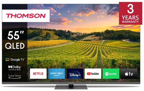 Televizor 55" Thomson QLED 4K 60Hz Smart Google TV Black