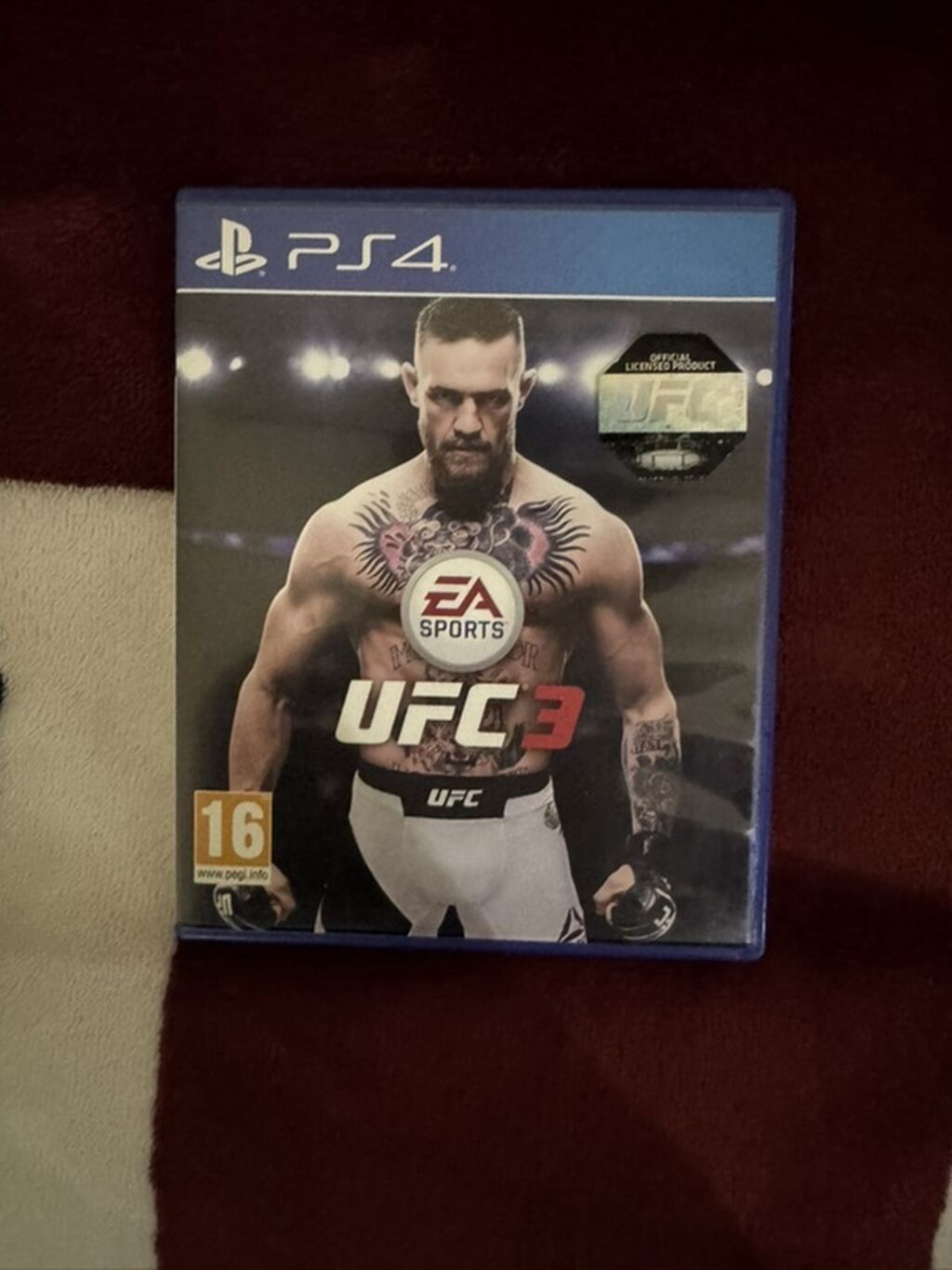 PS4 üçün EA Sports UFC 3 oyun diski. MMA və UFC döyüşlərini sevənlər
