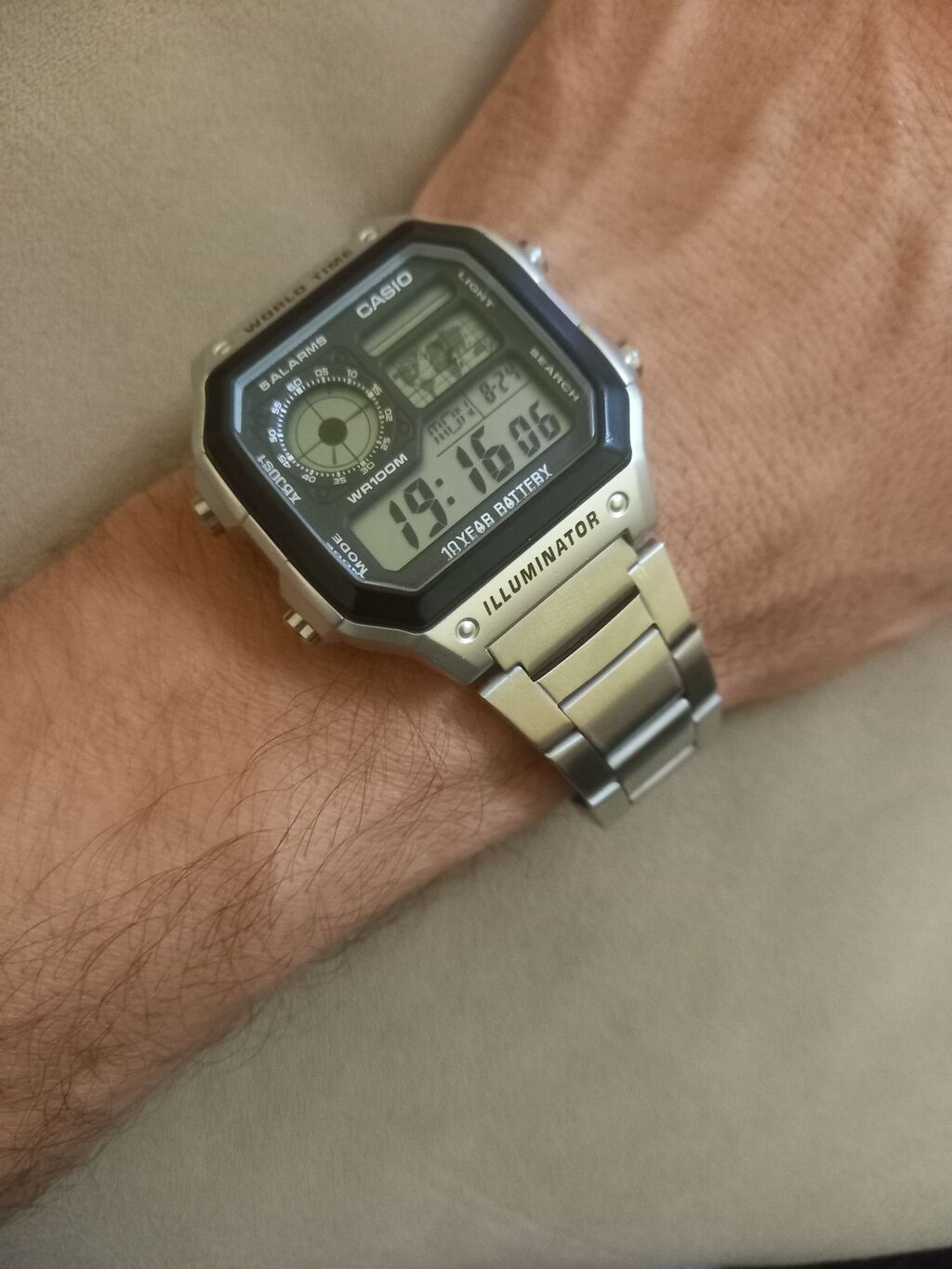 Casio World Time digital qol saatı Xüsusiyyətlər: - Korpus — Qol saatları, Bakı (4)