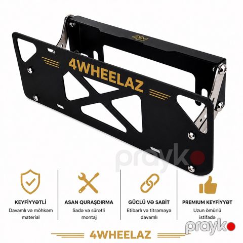 Jeep Wrangler JL Universa mexanizmli Nömrə qabı