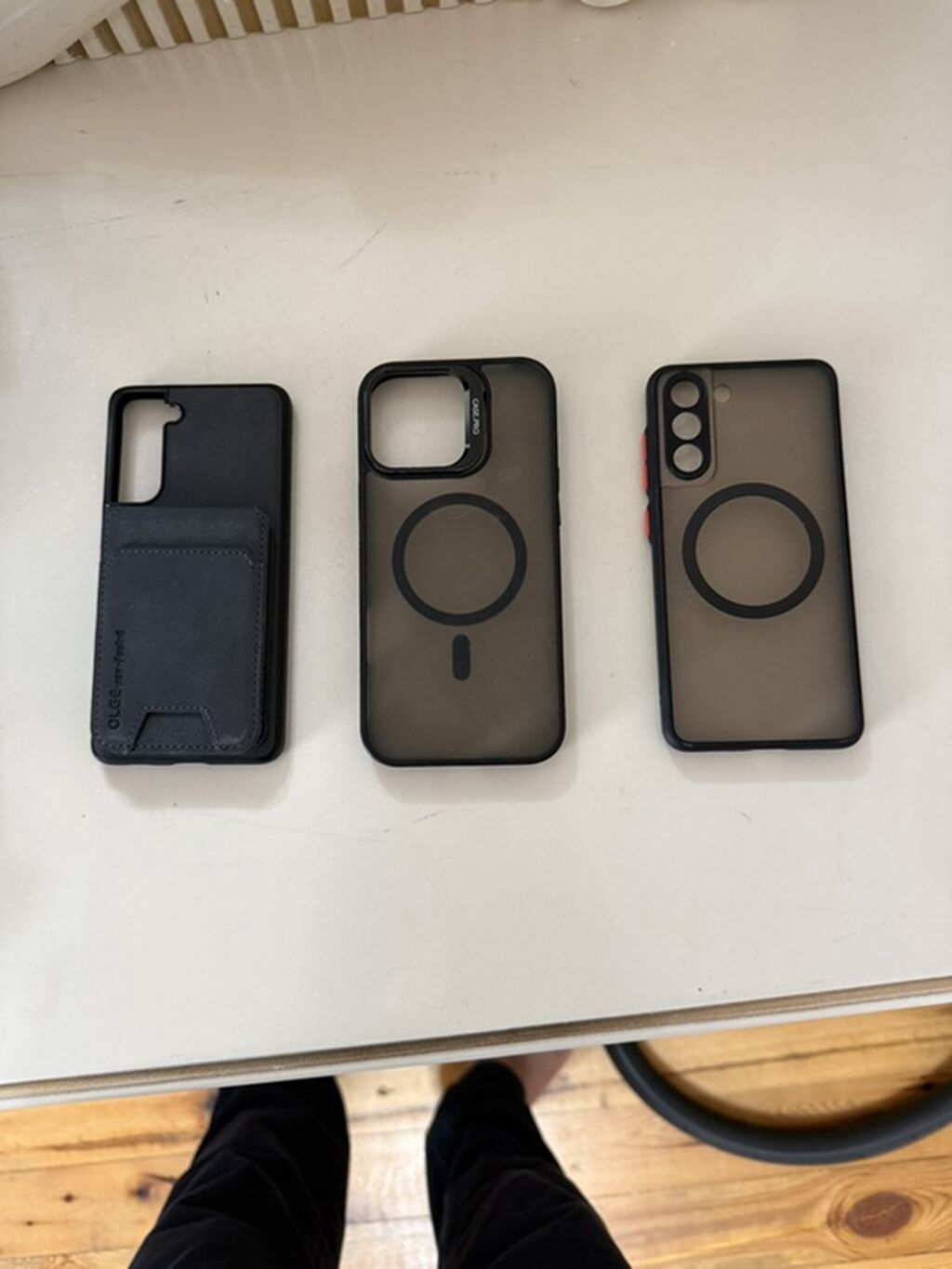 Telefon üçün 3 ədəd qoruyucu kabura dəsti - 1 ədəd qapaqlı (foliolu) — Elektronika, Digah (2)