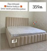 Yeni, İkinəfərlik çarpayı, Bazalı, Matras ilə — Mebel evim — Mebel