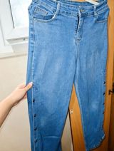 Mavi denim qadın cins şalvar Razmer : 31 beden - Kəsim: Düz/straight — Sevil Rzayeva — Личные вещи